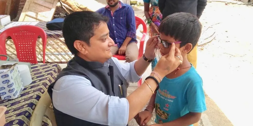Manraj Pratishthan Health Camp in Progress